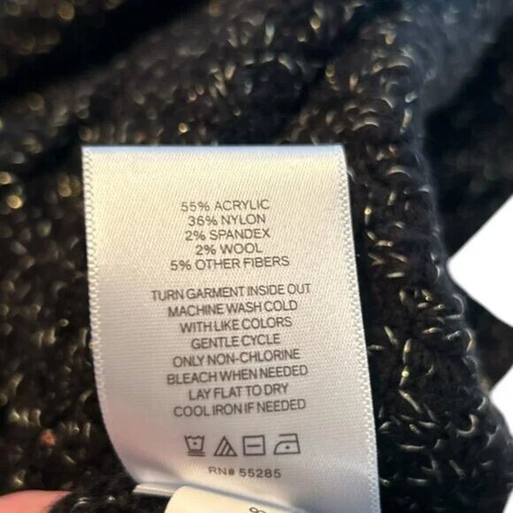 Express Black Sparkle Cardigan - Picture 5 of 8